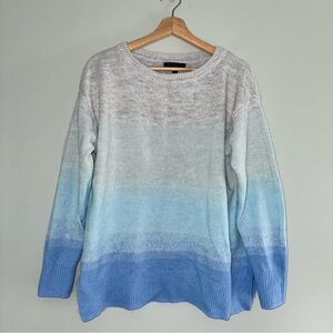 Banana Republic Factory Gradient Blue and Gray Sweater